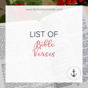 List of Bible Verses